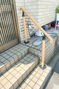 大阪市淀川区　Ｆ邸　屋外階段手摺新設工事　アフター